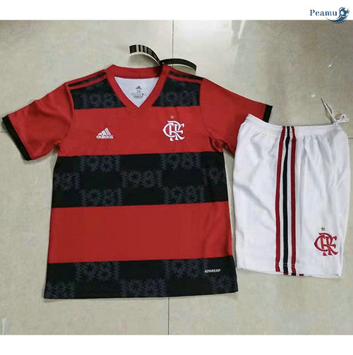 Peamu - Camisola Futebol Flamengo Crianças Principal Equipamento 2021-2022