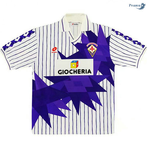 Peamu - Camisola Futebol Retro Fiorentina Alternativa Equipamento 1991-92