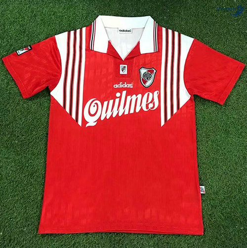 Peamu - Camisola Futebol Retro River Plate Alternativa Equipamento Vermelho 1995-96
