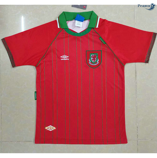 Peamu - Camisola Futebol Retro Wales Principal Equipamento 1994-96