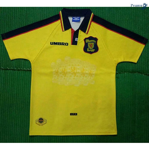 Peamu - Camisola Futebol Retro Escócia Amarelo 1996-98