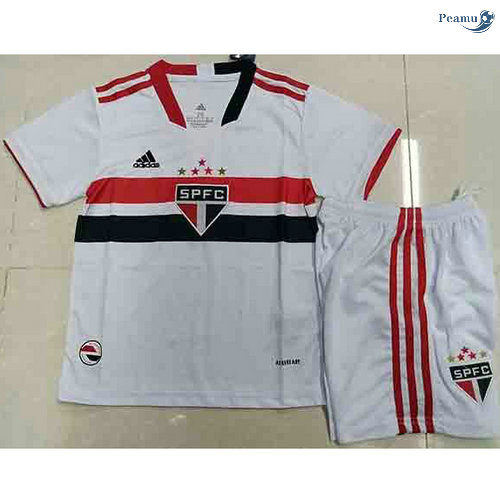 Peamu - Camisola Futebol Sao Paulo Crianças Principal Equipamento 2021-2022
