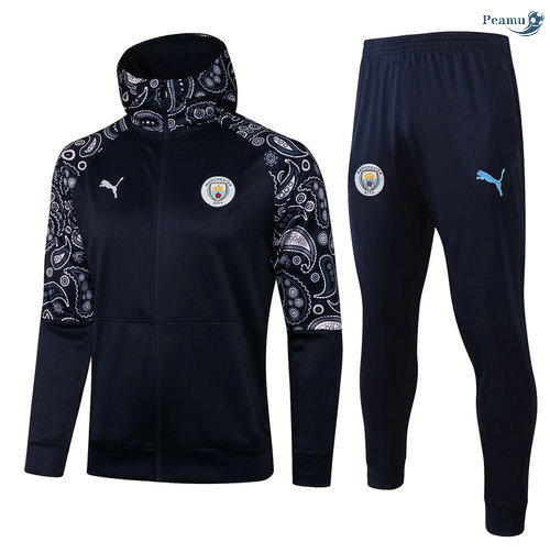 Peamu - Sweat de Fato de Treino Manchester City Azul Marinho 2021-2022