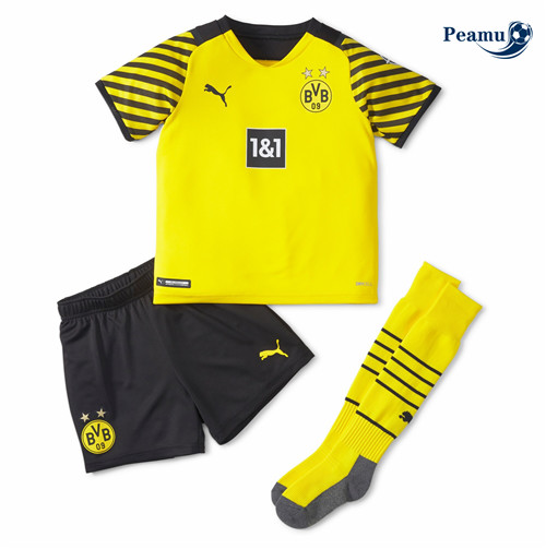 Camisola Futebol Borussia Dortmund Crianças Principal Equipamento 2021-2022