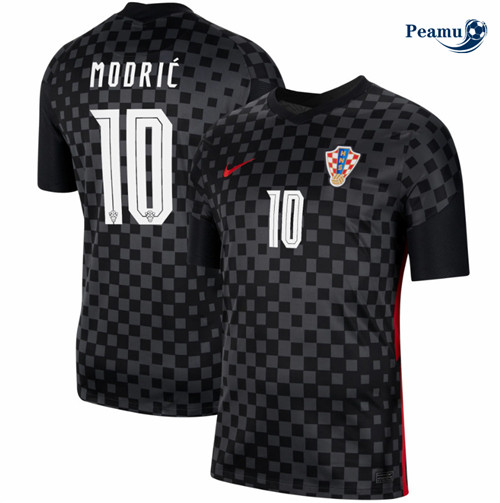 Camisola Futebol Croácia Alternativa Equipamento Modric 10 Euro 2020