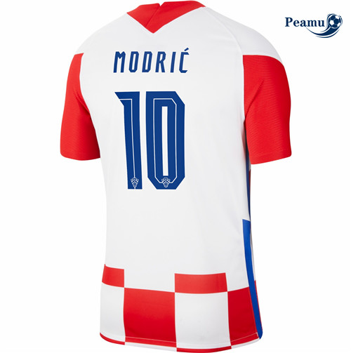 Camisola Futebol Croácia Principal Equipamento Modric 10 Euro 2020