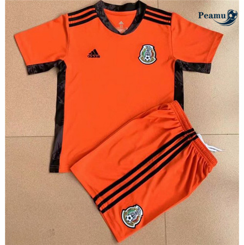 Camisola Futebol Mexico Crianças Gardien de but Orange 2021-2022