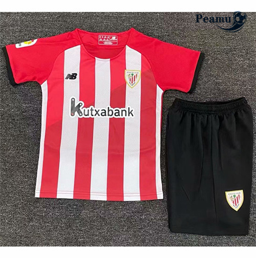Camisola Futebol Athletic Bilbao Crianças Principal Equipamento 2021-2022