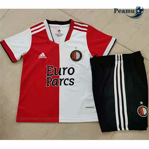 Camisola Futebol Feyenoord Crianças Principal Equipamento 2021-2022