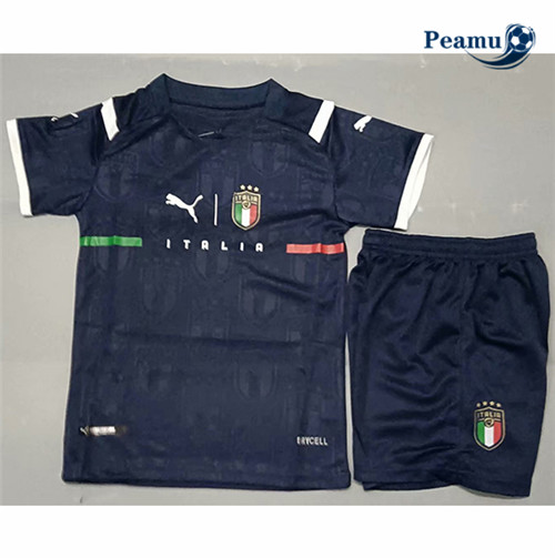 Camisola Futebol Italia Azul Crianças 2021-2022