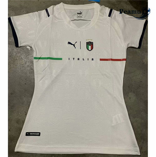 Camisola Futebol Italia Mulher Branco 2021-2022
