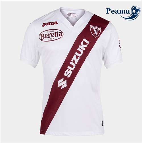 Peamu - Camisola Futebol Torino Alternativa Equipamento Branco 2021-2022
