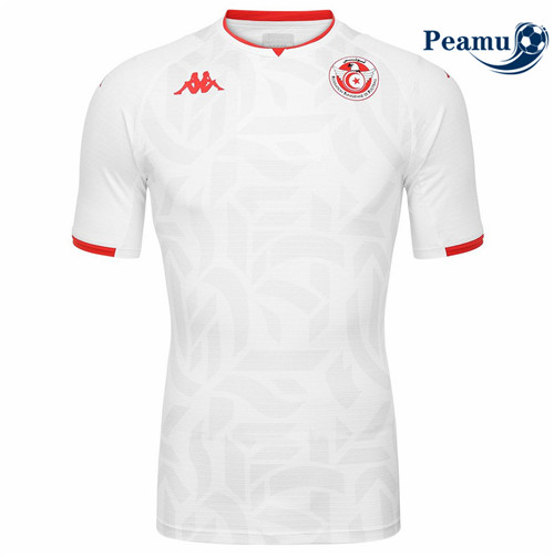 Peamu - Camisola Futebol Tunisia Alternativa Equipamento Branco 2021-2022