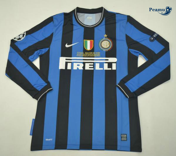Classico Maglie Inter Milan Manche Longue Principal Equipamento 2010