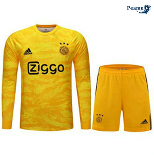 Ajax Portiere Manche Longue Amarelo 2019-2020