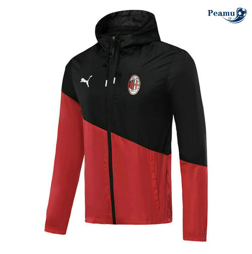 Giacca A Vento AC Milan Preto/Vermelho 2019-2020
