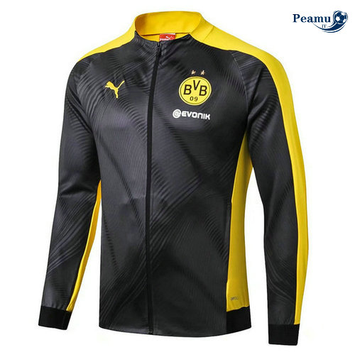 Jaqueta Futebol Borussia Dortmund Preto/Amarelo 2019-2020