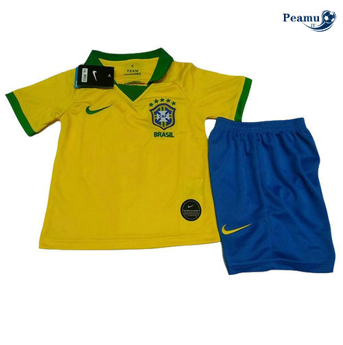 Camisola Futebol Brasil Crianças Principal Equipamento 2019-2020