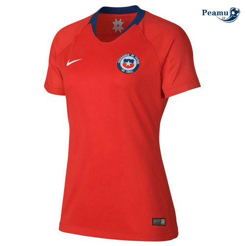 Camisola Futebol Chile Mulher Principal Equipamento 2019-2020