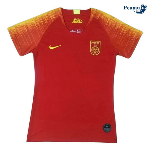 Camisola Futebol Chine Mulher Principal Equipamento Vermelho 2019-2020