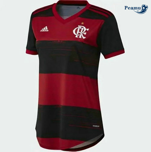 Camisola Futebol Flamengo Mulher Principal Equipamento 2020-2021