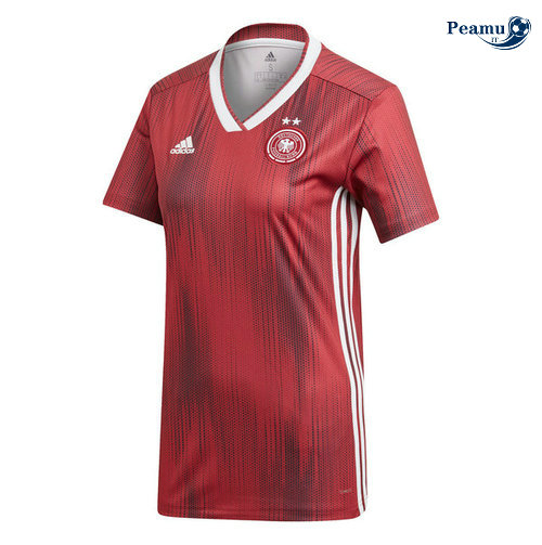 Camisola Futebol Alemanha Mulher Alternativa Equipamento Vermelho 2019-2020