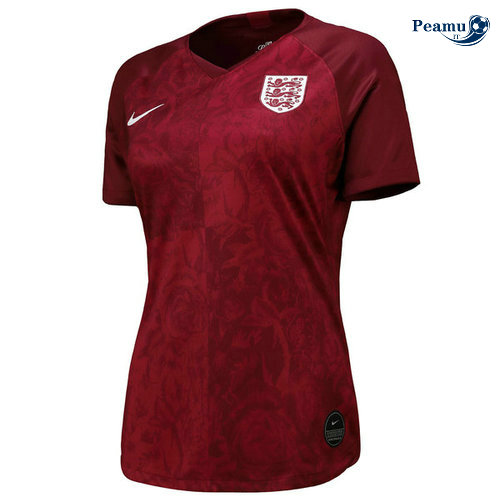 Camisola Futebol Inglaterra Mulher Alternativa Equipamento Vermelho 2019-2020