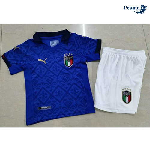 Camisola Futebol Italia Crianças Principal Equipamento 2020-2021