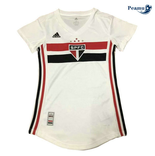 Camisola Futebol Sao Paulo Mulher Bianco 2019-2020