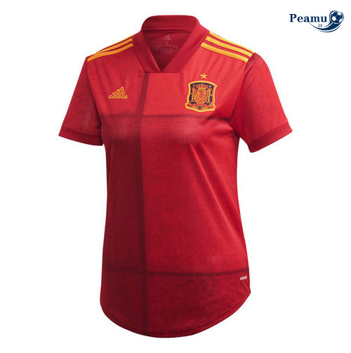 Camisola Futebol Espanha Mulher Principal Equipamento EURO 2020-2021