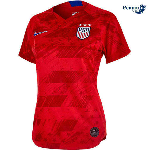Camisola Futebol Estados Unidos Mulher Alternativa Equipamento Vermelho 2019-2020