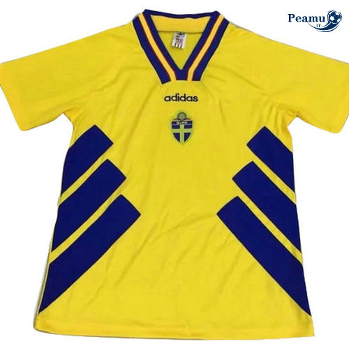 Camisola Futebol Suecia Retro Amarelo 1994