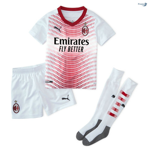 Camisola Futebol AC Milan Crianças Alternativa Equipamento 2020-2021