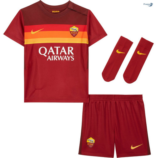 Camisola Futebol AS Roma Crianças Principal Equipamento 2020-2021