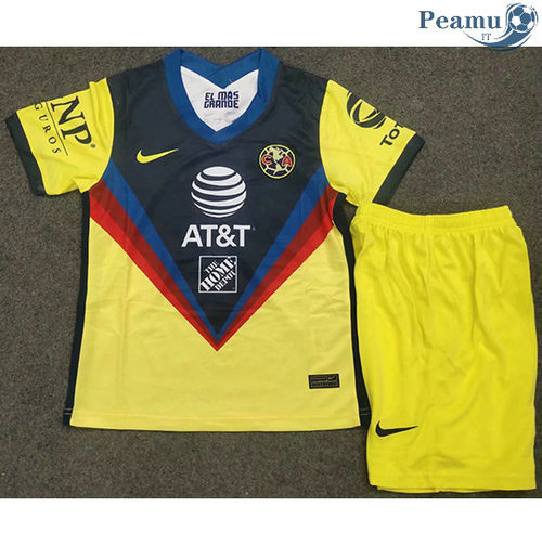Camisola Futebol CF America Crianças Amarelo 2020-2021