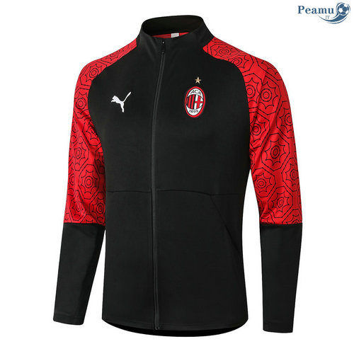 Jaqueta Futebol AC Milan Preto 2020-2021