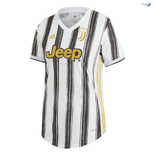 Camisola Futebol Juventus Principal Equipamento Mulher 2020-2021