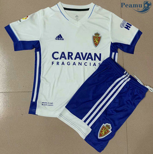 Camisola Futebol Real Zaragoza Crianças Principal Equipamento 2020-2021