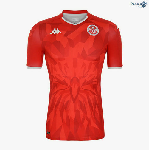 Camisola Futebol Tunisia Alternativa Equipamento Vermelho 2020-2021