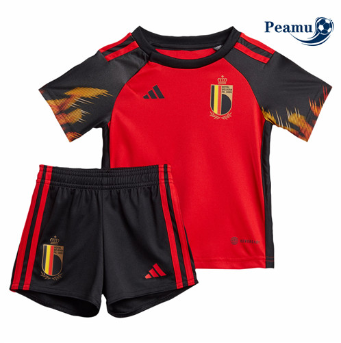 Camisola Futebol Belgica Principal Equipamento Enfant 2022-2023 baratas
