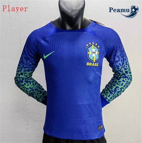 Comprar Camisola Futebol Brasil Player Version Alternativa Equipamento Manga comprida 2022-2023 baratas