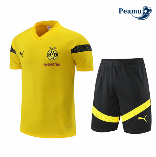 Comprar Camisola Kit Equipamento Training foot Borussia Dortmund + Pantalon Amarelo 2022-2023 personalizadas