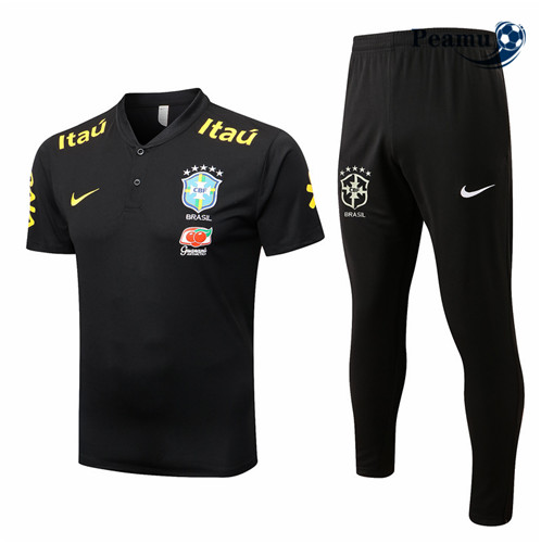Comprar Camisola Kit Equipamento Training foot Brasil + Pantalon Noir 2022-2023 personalizadas