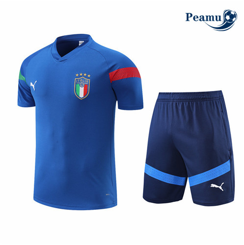 Comprar Camisola Kit Equipamento Training foot Italia + Pantalon Azul 2022-2023 personalizadas