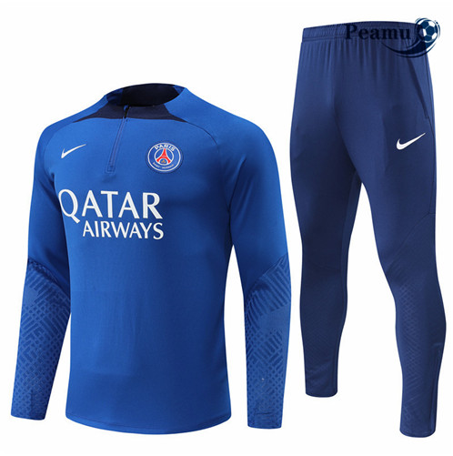 Novas Camisola Fato de Treino Paris PSG Azul 2022-2023 personalizadas