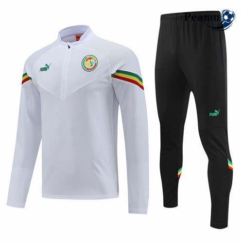 Novas Camisola Fato de Treino Senegal Branco 2022-2023 personalizadas