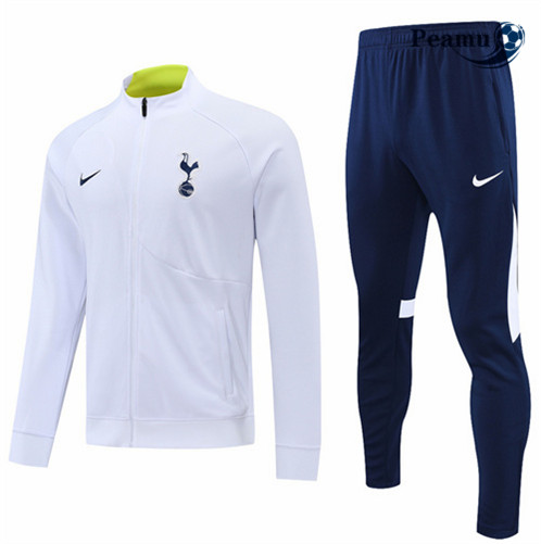 Novas Camisola Casaco de Fato de Treino Tottenham Hotspur Branco 2022-2023 personalizadas