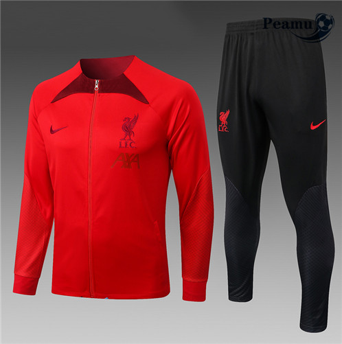 Comprar Camisola Casaco de Fato de Treino Liverpool Criancas Rouge 2022-2023 online