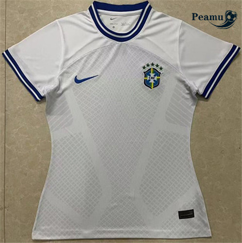 Comprar Camisola Futebol Brasil Mulher Equipamento Branco 2022-2023 baratas