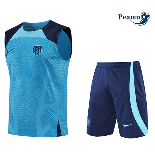 Vender Camisola Kit Entrainement foot Atletico Madrid Colete + Pantalon Azul 2022-2023 t216 baratas | peamu.pt